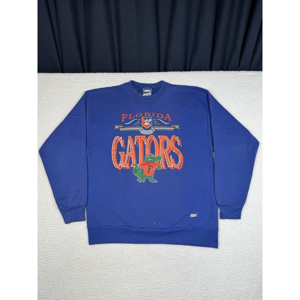 Vintage 90s FLORIDA GATORS Sweatshirt - BIKE - Men's Large **READ